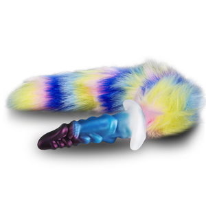 Fantasia <span class=keywords><strong>Buttplug</strong></span> com <span class=keywords><strong>Long</strong></span> Furry Fox Tail Grande Butt Plug Silicone Bonito para Homens e Mulheres Cosplay T-Base Toy Sexo Anal - Product Image 6