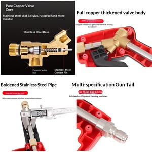 Pistola de <span class=keywords><strong>Agua</strong></span> <span class=keywords><strong>a</strong></span> Alta Presión <span class=keywords><strong>para</strong></span> Lavado de Autos, Boquilla Especial, Cepillo de Boquilla Potente, 0.8kg, 55/58/380, Black Cat, Personalizada <span class=keywords><strong>para</strong></span> Autos - Product Image 3
