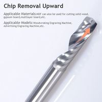 HOZLY Fresa de un filo de carburo recubierta de AlTiN, brocas espirales para router, herramientas de mecanizado CNC OEM 3.175/4/5/6/8/10