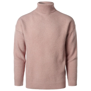 Suéter de <span class=keywords><strong>cuello</strong></span> <span class=keywords><strong>alto</strong></span> para <span class=keywords><strong>hombre</strong></span> de Año Nuevo 2026-<span class=keywords><strong>Jersey</strong></span> de punto, Top de color sólido de ajuste holgado, cálido para informal - Product Image 6