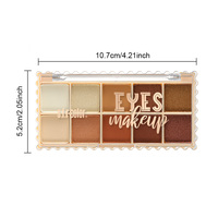 Individuell Gestaltete Markenverpackung Hochpigmentierte Lidschatten Großhandel Eigene Make-up-Palette S.f.r Farbe Mattes Puder Lidschatten-Palette