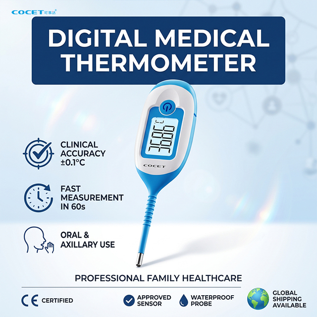 2026 New Type High Quality Fever Detect Indicator Digital Infrared Forehead Fever Body Thermometer Ampit Thermometer