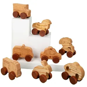 Juguetes Educativos de madera de haya orgánica para niños, regalos educativos de madera, venta al por mayor