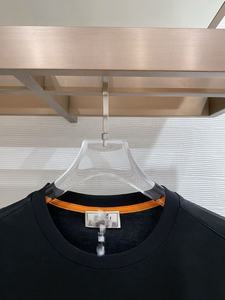 Camiseta Oversize Vintage Minimalista con Bordado H, 260G, Algodón Suave, Cuello Acanalado, Manga Corta, Casual, Básica para Uso Diario - Product Image 3