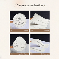 Autocollants adhésifs personnalisés en plastique imperméable pour bouteilles de thé au lait 2024, vente chaude, logo couleur personnalisé, différentes formes
