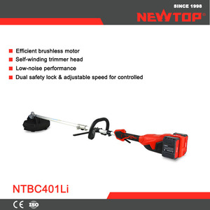 <span class=keywords><strong>Débroussailleuse</strong></span> professionnelle sans fil <span class=keywords><strong>40V</strong></span> Newtop, <span class=keywords><strong>batterie</strong></span> lithium sans balais, double verrouillage de sécurité, pour l'aménagement paysager - Product Image 2