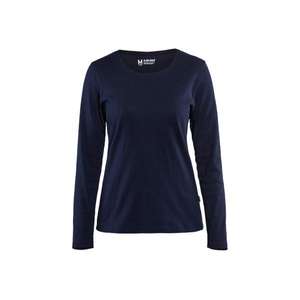 BLAKLADER-T-shirt manches longues femme 330110328900S Bleu marine-EAN 7330509527351 WORK T-SHIRTS ET POLO SHIRTS - Product Image 1