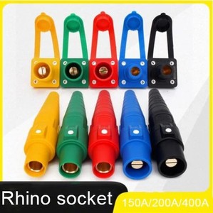 Connecteur d'alimentation mécanique électronique extérieur PHLTD, courant nominal 150A, <span class=keywords><strong>bloc</strong></span> d'entrée 5 fils, 2 femelles 3 mâles, <span class=keywords><strong>prise</strong></span> américaine Rhino - Product Image 5