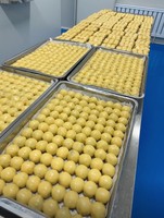 Buns à la pâte de haricots rouges, petits pains traditionnels pour le petit-déjeuner, semi-finis, surgelés, vente en gros, Dim Sum de style cantonais, haricots rouges sucrés