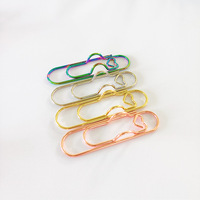 Portalápices de metal para cuaderno, clips de papel con forma de corazón, suministros escolares y de oficina