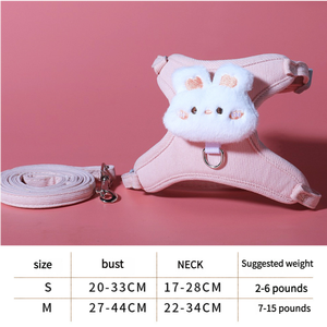 Luxe Anti-évasion Nylon chat chien poitrine harnais solide Animal extérieur spécial PU Anti-perte artefact chatons confortable poitrine - Product Image 6