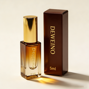 ขวดน้ำหอมทรงสี่เหลี่ยมจัตุรัสดีไซน์ใหม่ ขนาด 5 มล. 10 มล. ขวดน้ำหอมไล่เฉดสีน้ำตาล 15 มล. พร้อมกล่องบรรจุภัณฑ์ - Product Image 5