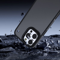 Coque de téléphone portable en TPU+PC givré anti-rayures avec cadre métallique simple pour OnePlus ACE 6T
