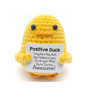 ตุ๊กตาเป็ดโครเชต์ทำด้วยมือ80สไตล์สำหรับเป็นของขวัญรองรับอารมณ์สร้างแรงบันดาลใจ - Product Image 1