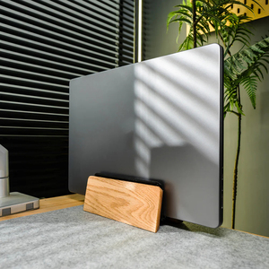 Tiết Kiệm Không Gian Thân Thiện Với Môi Bền Bàn Đứng Non-Slip Bất Đen Óc Chó Rắn Gỗ Dọc Máy Tính Xách Tay & Máy Tính Xách Tay Đứng Di Động - Product Image 2