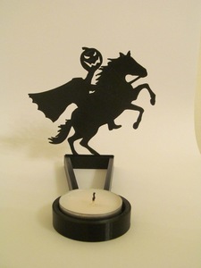 Support de bougie géométrique en métal fait main pour Halloween, décoration élégante et haute pour la maison, Noël et mariages, livré en boîte - Product Image 3