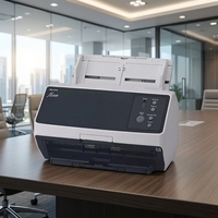 Scanner recto-verso A4 FI-8150 50ppm 100ipm CIS 600dpi USB 3.2 Noir Gris pour usage bureautique