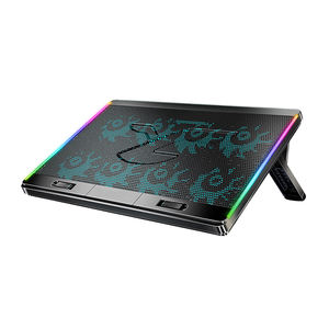 Refroidisseur d'<span class=keywords><strong>ordinateur</strong></span> <span class=keywords><strong>portable</strong></span> Coolcold avec écran LED, lumière arc-en-ciel pour <span class=keywords><strong>gamer</strong></span>, refroidisseur d'<span class=keywords><strong>ordinateur</strong></span> <span class=keywords><strong>portable</strong></span> robuste avec 8 ventilateurs silencieux, <span class=keywords><strong>support</strong></span> de refroidissement pour <span class=keywords><strong>ordinateur</strong></span> <span class=keywords><strong>portable</strong></span> - Product Image 4