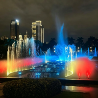 Sistema Profesional Programable para Espectáculos Acuáticos con Música Sincronizada y Luces LED que Cambian de Color, Fuente Musical