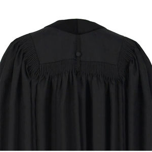 Factory Black Matte <span class=keywords><strong>John</strong></span> Wesley Clergy Batas Con Paneles De Terciopelo - Product Image 5