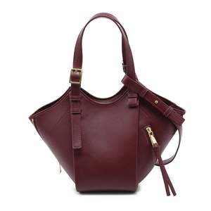 Sac à main bandoulière vintage en cuir végétalien PU résistant à l'eau avec fermeture éclair, petit MOQ, pour femme, avec deux sangles réglables, style hobo moderne - Product Image 1