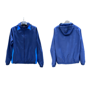 سترة رياضية للبالغين مقاومة للماء بسحاب للرجال، معطف تدريب كرة القدم، بدلة رياضية خارجية بأكمام طويلة - Product Image 1