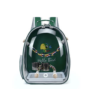 Portable oiseau clair sac à dos perroquet petit animal de compagnie sac de transport accessoire cage à oiseaux oiseau voyage sac à dos transportant mangeoire - Product Image 1