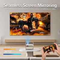 Proyector JY210-A 4K con Enfoque Electrónico, Corrección Trapezoidal Automática, Android 11, Proyector de Video Inteligente para Cine en Casa