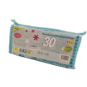 Ultra Thin Comfort Breathable Cotton Winged Sanitary Napkins for Women Customizable OEM Sanitary Pad