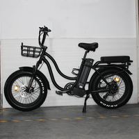 Vélo électrique de plage, vélo électrique de neige 20x4 pouces, vélo électrique à pneus larges 750W, vélo électrique rétro