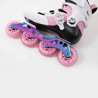 Patins à roulettes en ligne professionnels EACH en PP renforcé de fibres de verre avec roues en PU pour enfants et adolescents, dotés de roulements ABEC-9