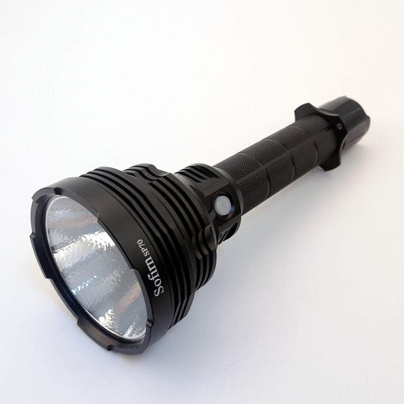 Sofirn SP70 LED Flashlight - Rechargeable 18650 Battery Tactical