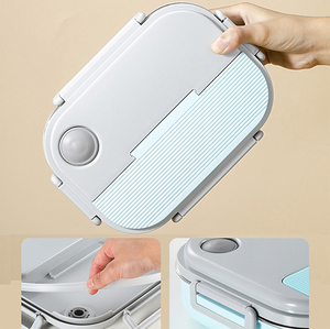 Lekfre Xách Tay Thực Phẩm Container Bento Hộp Ngăn Thiết Kế Máy Rửa Chén An Toàn 304 Thép Không Gỉ Hộp Ăn Trưa Với Nắp Và Dao Kéo - Product Image 2