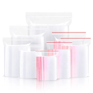2Mil Thick Clear Plastic Zip Lock Storage Bag Transparent Resealable Plastic Zip Poly Bags Small Zipper Bag For Food Packing
