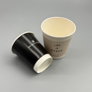 แก้วกระดาษพิมพ์ลายตามสั่งขายส่ง ขนาด 7-16 ออนซ์ สำหรับกาแฟ ชา เครื่องดื่มร้อน บริการจัดเลี้ยง บรรจุภัณฑ์แบบนำกลับบ้าน - Product Image 4