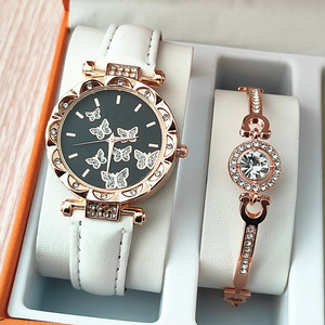 Reloj de Pulsera de Cuarzo de Moda para Mujer, Correa de Acero Inoxidable con Diamantes Cuadrados, Regalo Empresarial - Product Image 1
