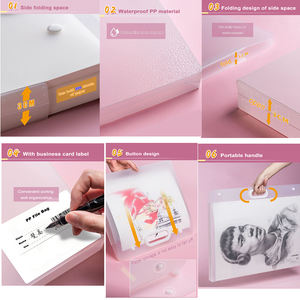 Porte-documents transparent A4 Ingenuity avec bouton en PP, sac de transport promotionnel pour usage professionnel, scolaire, bureau, portable, pour œuvres d'art - Product Image 4