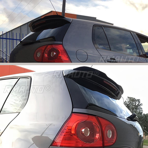 สปอยเลอร์หลังคาสำหรับรถยนต์ Volkswagen VW Golf 5 MK5 R32 GTI R Hatchback สีดำ / ลายคาร์บอน ปีกหลังรถยนต์ แต่งรถ - Product Image 3