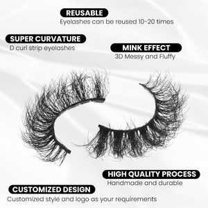 <span class=keywords><strong>Faux</strong></span> cils en bande 3D faits à la main en vison synthétique 15 mm, bouclés, naturels et doux, pour le marché <span class=keywords><strong>russe</strong></span>, vente en gros sous marque privée - Product Image 4