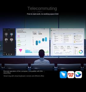 แว่นตาอัจฉริยะพร้อมหน้าจอ OLED ในตัวเพิ่มมุมมองภาพสมจริงสำหรับการนำทางและการควบคุมด้วยเสียงสำหรับการเล่นเกมภาพยนตร์ - Product Image 4