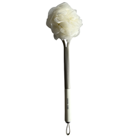 NOUVEAU Design 2-en-1 Brosse de nettoyage exfoliante à poils doux pour le corps Brosse à boule de bain à long manche