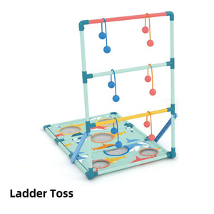 Jeu de lancer 2-en-1 pour la plage, la pelouse, le jardin, le camping : jeu de Cornhole et de Ladder Ball pour les familles, les adultes et les enfants - Product Image 2