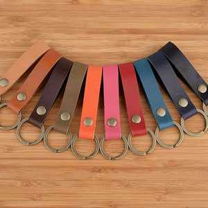Fashion PU Leather Keychain Car <b>Key</b> <b>Ring</b> Pendant Metal <b>Key</b> Chain Hardware Wholesale - Product Image 5