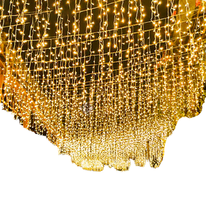 Guirnalda de Luces <span class=keywords><strong>LED</strong></span> Impermeables para Exteriores, Color Blanco Cálido, Efecto <span class=keywords><strong>Cascada</strong></span>, Ideal para Decoración de Jardines y Restaurantes, Superventas - Product Image 1