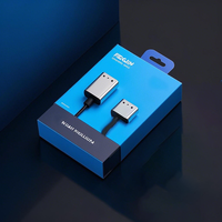 Boîte d'emballage en papier suspendue en carton imprimée personnalisée avec produits électroniques/chargeurs boîte d'emballage pour téléphones portables/écouteurs