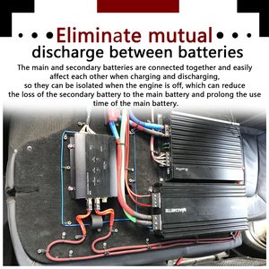 AFEISOL 500アンプバッテリーアイソレータリレー24Vマリンモバイルオーディオオフロードパワースポーツリレー用 - Product Image 2