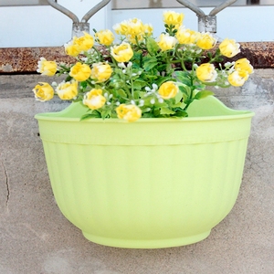 Vaso da Fiori in Plastica per Interni ed Esterni, Design da Appendere <span class=keywords><strong>a</strong></span> Parete, per Giardino, Casa, <span class=keywords><strong>Vivaio</strong></span>, con Base Rinforzata - Product Image 3