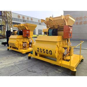 Mezcladora de Concreto de Doble Eje Serie JS de Alta Eficiencia con Motor y Bomba para Estación de Producción de Concreto - Product Image 1