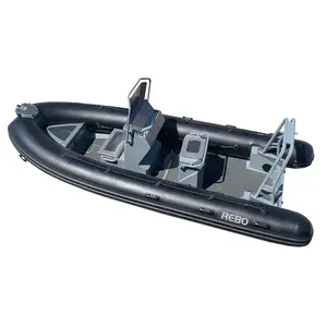 17.7ft CE Certified Ocean Master Aluminum Rhib540 PVC/Hypalon/Orca Inflatable Boats