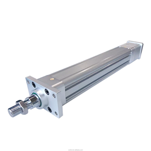 צילינדר בוכנה חשמלי קל משקל LIND LOE63 100 מ\\\"מ (אלומיניום) למכונת הדבקה, לוגיסטיקה, מיון, מיטה רפואית - Product Image 2